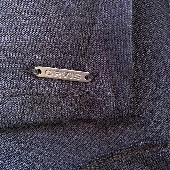 Orvis Classic Collection Black Short Sleeve Batwing Shirt Sz 2XL - Picture 3 of 8